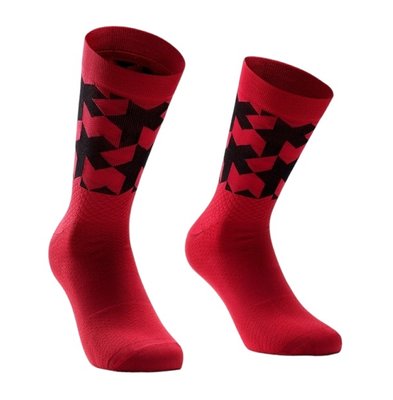 Шкарпетки ASSOS MONOGRAM SOCKS EVO KATANA RED L (43-46) 17068VFM фото