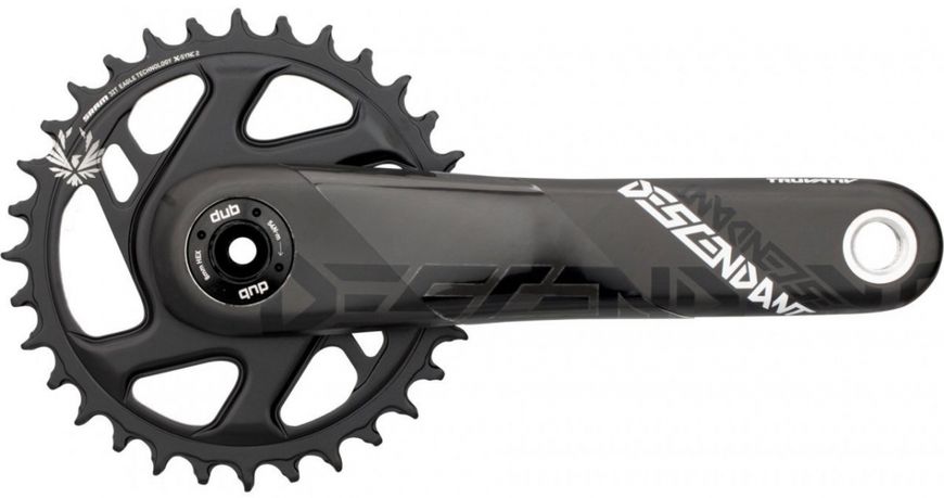 Шатуни Sram DESCENDANT AM FC DESC C EAGLE B148 DUB 170 BLK 32 00.6118.531.003 фото