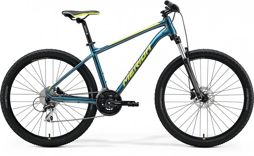 Велосипед Merida BIG SEVEN 20-3X TEAL-BLUE (LIME) 2022 L A62211A 01561 фото