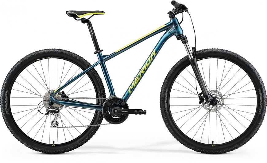Велосипед Merida BIG NINE 20-3X TEAL-BLUE (LIME) 2022 L A62211A 01542 фото