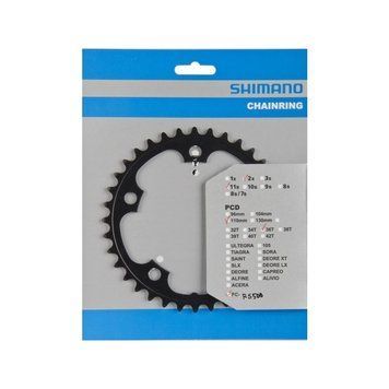 Звезда шатунов Shimano FC-RS500 36зуб. 11-скоростей. черный. Y1PR36000 фото