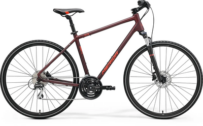 Велосипед MERIDA CROSSWAY 20,S(47)MATT BURGUNDY RED(RED) A62211A 01734 фото