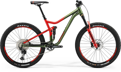 Велосипед MERIDA ONE-FORTY 700 M(17) GREEN/RED 6110878516 фото