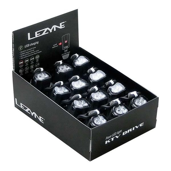 Світло переднє Lezyne LED KTV BOX SET FRONT чорний 4712806 002039 фото