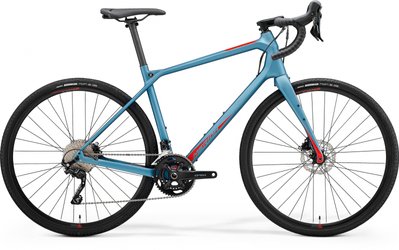 Велосипед Merida SILEX 4000 MATT STEEL BLUE(GLOSSY RED) 2021 M A62111A 00807 фото
