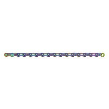 Ланцюг SRAM Red E1 Flattop Rainbow, 12/13 швидкостей, 114 ланок, із замком PowerLock 00.2518.068.007 фото
