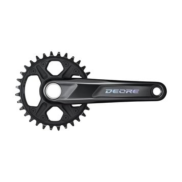 Шатуни Shimano Deore FC-M6100-1, інтегрована вісь, 175мм 32T 12-шв. CL-52мм без каретки EFCM61001EXA2 фото