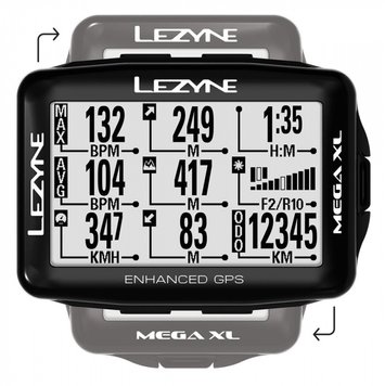 Велокомп'ютер Lezyne MEGA XL GPS HR/ProSC LOADED 4710582 542787 фото