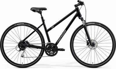 Велосипед жіночий міський MERIDA CROSSWAY 100,S(L) (47L),GLOSSY BLACK(MATT SILVER A62211A 00804 фото