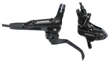 Гальмо гідравлічне Shimano MT501-E передняя (ліва ручка 4-поршн. Калипер BR-MT520 Гідролиния 1000мм) MT501EKLFPRA100 фото