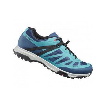 Жіноче веловзуття туристичне Shimano ET500 синє 39 ESHET500WGB01W39000 фото