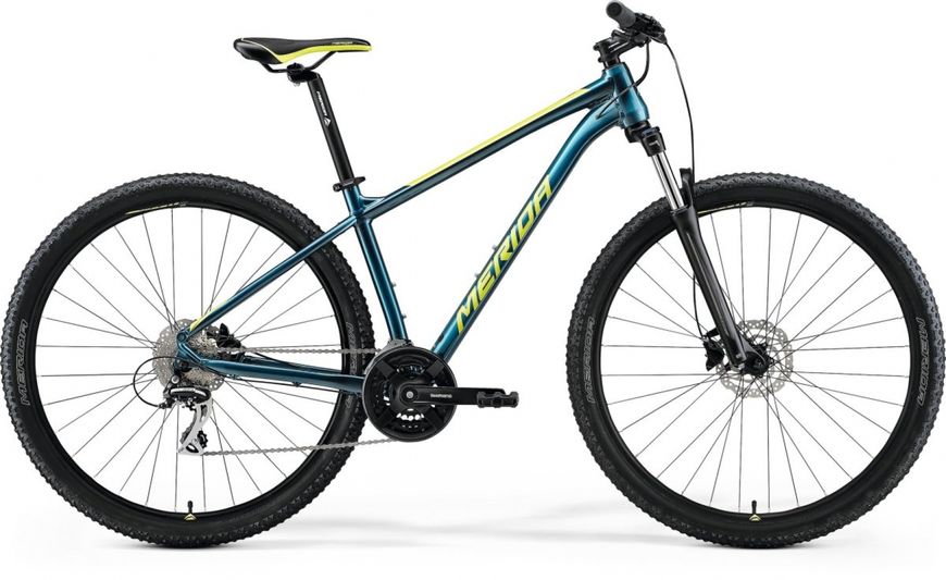 Велосипед Merida BIG NINE 20-2X TEAL-BLUE (LIME) 2022 S A62211A 02070 фото
